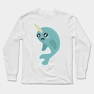 Kawaii Narwhal Long Sleeve T-Shirt